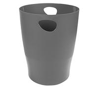 Exacompta - Cod. 45307D - 1 cestino gettacarta, serie ECOBIN con manici - Capacità 15 litri - Per ufficio e home office - Dimensioni 26,3X26,3X33,5 cm - Grigio tortora opaco