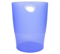 Exacompta 45310D Cestino Gettacarta, Blu Ghiaccio Traslucido, 26.3 x 26.3 x 33.5