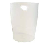 Exacompta - Cod. 45357D - 1 cestino gettacarta, serie ECOBIN con manici - Capacità 15LT - Adatto per l'ufficio e l'home office - Dimensioni 26,5X26,5X 33,5 cm - bianco opaco satinato.