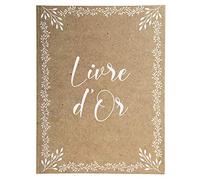 Exacompta - cod. 47234E -1 Libro degli Ospiti Kraft - 100 Pagine Bianche - 27x22cm