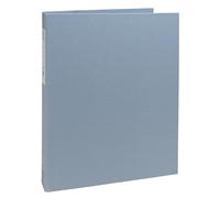 Exacompta - Cod. 51232E - cartone da 10 raccoglitori rigidi riciclati Autentik - 4 anelli tondi diametro 30mm - Dorso 40 mm - Dim esterne: 32 x 26 cm - formato per archiviazione A4 - Bleu gris