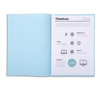 Exacompta 850006E Sotto Cartelle, 22x31 cm, Blu Chiaro