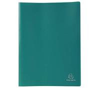 Exacompta - Cod. 8553E - 1 raccoglitore OPAK - 50 buste antiriflesso goffrate - 100 fogli - per formato A4 - dimensioni 24 x 32 cm - copertina morbida in polipropilene - verde scuro