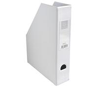 Exacompta Cod. 90157E - Confezione da 10 portariviste in cartone extrarigido rivestito in plastica, consegnati piatti - Dorso 7 cm Dimensioni 23X31 cm - per documenti A4 - Bianco