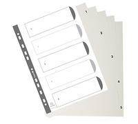 Exacompta Divisori di carte A4 a 5 parti