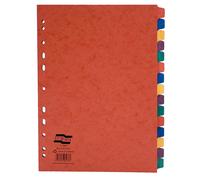 Exacompta Europa Separatori Colorati Stampati In Cartone Pressato A4 Multicolore