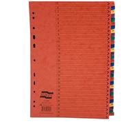 Exacompta Europa Separatori Colore Stampati A4 31 Parti Pacco Di 5