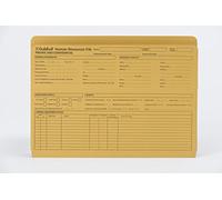 Exacompta Guildhall - Raccoglitore per risorse umane, 315 g/m², prestampato, confezione da 50 pezzi, colore: giallo