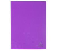 Exacompta - OPAK 88426E - Scatola da 10 cartelline - 40 buste trasparenti lisce - 80 pagine - Formato A4 - Dimensioni 24 x 32 cm - Copertina in polipropilene semirigida - Colore viola