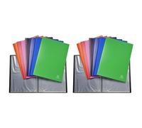 Exacompta Quaderno Espositore Semirigido PP, A4, 50 Tasche - Colori Assortiti, 1 Pezzo (Confezione da 2)
