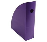 Exacompta - Ref 18220D - Portariviste MAG-CUBE - 266 x 82 x 305 mm, foro per le dita sul dorso, adatto per documenti A4+, grande capacità di archiviazione - Iderama Purple