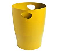 Exacompta - Ref 45308D - Set di 8 bidoni della spazzatura ECOBIN BeeBlue con manici - Volume 15 litri - Dimensioni 26,3 x 26,3 x 33,5 cm, per ufficio o casa, color zafferano