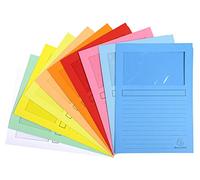 Exacompta - ref. 50450E - Super finestra, 160 g/mq, formato A4, colori assortiti, confezione da 10