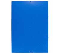 Exacompta - Ref. 59652E Cartella ad elastico 3 lembi carta lucida 600 g/mq - A2 Blu