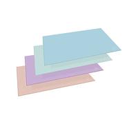 Exacompta - Ref. 60196D - Set di 8 sottomani Aquarel in cartone - Ampio formato, profondità lunga e corta - Dimensioni 585 x 385 x 5 mm - Colori pastello assortiti
