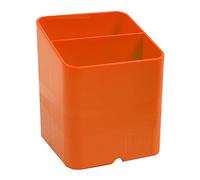 Exacompta - Ref 67788D - Iderama Collection - Pen-Cube portapenne - dimensioni 74 x 74 x 93 mm, design salvaspazio, 2 sezioni per organizzare la scrivania - mandarino