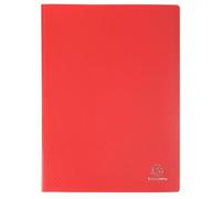 Exacompta - Ref 8825E - Confezione da 20 cartelline Opak - 20 buste trasparenti lisce - 40 facciate - Formato A4 - Dimensioni 24 x 32 cm - Copertina semirigida in polipropilene, colore rosso
