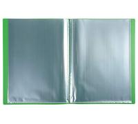 Exacompta Ref 8853E - Confezione da 10 cartelline Opak - 50 buste trasparenti lisce - 100 facciate - formato A4, dimensioni 24 x 32 cm, copertina semirigida in polipropilene, verde chiaro