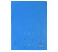 Exacompta Ref 8862E - Confezione da 8 cartelline Opak - 60 buste trasparenti lisce, 120 facciate, formato A4, dimensioni 24 x 32 cm, copertina semirigida in polipropilene, colore: azzurro
