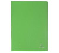 Exacompta Ref 8863E - Confezione da 8 cartelline Opak - 60 buste trasparenti lisce - 120 facciate - formato A4, dimensioni 24 x 32 cm, copertina semirigida in polipropilene, verde chiaro