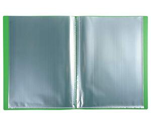 Exacompta Ref 8883E - Scatola di 8 cartelline Opak - 80 buste trasparenti lisce - 160 facciate per formato A4, dimensioni 24 x 32 cm, copertina semirigida in polipropilene, verde chiaro