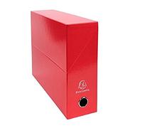 Exacompta - Ref. 89925E - Set di 5 scatole Iderama 90mm Dorso - Rosso