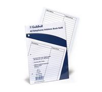 Exacompta - Ref GA5/RZ - Guildhall - Ricariche per telefono e rubrica, formato A5, 30 fogli di carta da 160 g/m², a righe, certificato FSC - Compatibile con DTAA5/BLUZ