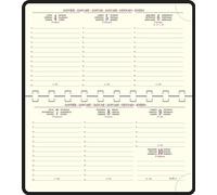 Exacompta Ricarica Agenda settimanale Temporel 16S, 9 x 16 cm, da gennaio a dic 2027