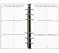 Exacompta Ricarica Exatime 17, Settimanale, Orizzontale, da settembre 2020 a dicembre 2021, 105x172 mm