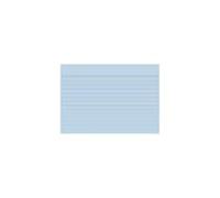Exacompta - Rif. 10819SE - Cartone da 20 confezioni da 100 spine bristol a righe non perforate, sotto pellicola, formato 105 x 148 mm, colore azzurro