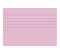 Exacompta - Rif. 10839SE - Cartone da 20 confezioni da 100 spine bristol a righe non perforate, sotto pellicola, formato 105 x 148 mm, colore rosa