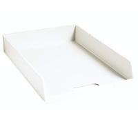 Exacompta - rif. 11013D - confezione da 6 vaschette portacorrispondenza C4 - dimensioni 34,5X24,6X5,9cm - per documenti in formato C4 plus - bordo inclinato 15mm - colore bianco