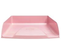 Exacompta - Rif. 11171D - Set di 6 cestini per posta Combo Styli Autentik, per documenti in formato A4+, dimensioni 34 x 25 x 6,5 cm, porta etichetta, può contenere 500 fogli, rosa candy