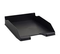 Exacompta - Rif. 113014D - Set di 6 cestini per posta COMBO MIDI ECOBLACK - Dimensioni 34,6 x 25,5 x 6,5 cm - per documenti in formato A4 + - colore nero - certificato angelo blu