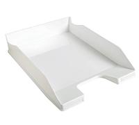 Exacompta - rif. 113213D - set da 6 vaschette portacorrispondenza COMBO MIDI - dimensioni 34x25x6,5cm - per documenti in formato A4 + - colore bianco lucido