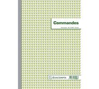 Exacompta - Rif. 13108AE - 1 collettore COMMANDES - 50 fogli numerati senza carbonio in 2 copie (1 originale + 1 copia) - formato A4 - made in France