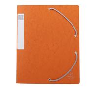 Exacompta - rif. 14017H - 10 scatole portaprogetti con elastici CARTOBOX - consegnate a piatto - dorso da 4cm - carta lustrée - 600g/m² - 25X33cm - formato per archiviazione A4 - colore arancione