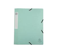 Exacompta - Rif. 14460E - Scatola per archivio con elastici CARTOBOX - Consegnato piatto - dorso 4 cm - in carta lucida Aquarel - dimensioni 25 x 33 cm - per A4 - Colore casuale