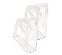 Exacompta - Rif. 18123NSD - Confezione da 2 portariviste ECOMAG Office, portariviste economico, cataloghi, riviste, archiviazione documenti A4 e A4+ - Larghezza 7,7cm - Cristal