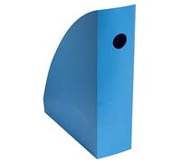 Exacompta - Rif. 18283D - 1 Portariviste MAG CUBE BeeBlue, raccoglitore per documenti, cataloghi, riviste larghezza 8,2 cm - Per formati A4 e A4 maxi - Colore turchese