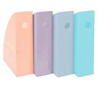 Exacompta - Rif. 18296SETD - Mag-Cube - Portariviste - 266 x 328 x 205 mm, adatto per documenti A4+, foro per le dita, colori assortiti (confezione da 4)