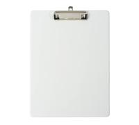 Exacompta - Rif. 19296E - Cartone da 10 portablocchi a clip con custodia in plastica sul retro, sistema di aggancio da parete, dimensioni: 23 cm x 32 cm, per documenti formato A4, colore: bianco