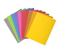 Exacompta - Rif. 210500E - Cartone da 10 confezioni da 50 camicie rigide ROCK''S 210 g/m2 dai colori vivaci - camicie certificate PEFC - dimensioni 24 x 32 cm per formato A4-10 colori assortiti