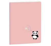 EXACOMPTA - Rif. 2105038E - 1 Notebook Cute Friends a righe Panda 15 x 21 cm - Visual panda