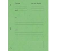 Exacompta - Rif. 220103E - Cartone da 5 confezioni da 25 cartelle di difesa "Per/Contro" - in carta lucida - dimensioni 25 x 32 cm per documenti in formato A4 - colore tiglio