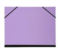 Exacompta - Rif. 25670E - 1 cartoncino da disegno Aquarel - con elastici - interno carta nera - retro telato - Colori casuali