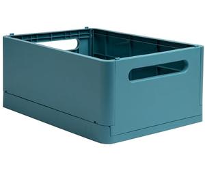 EXACOMPTA - Rif. 27234D - 1 scatola portaoggetti pieghevole Smart Case Maxi Multi Uso - Consegnato piatto - Formato da classificare A4+ - Dimensioni: Prof 37,5 x 27,5 x Altezza 16,3 cm - Blu Pacifico