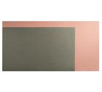 Exacompta - Rif. 29140E - 1 sottomani morbido Home Office - in similpelle (poliuretano) bicolore - morbido e resistente, protegge la scrivania, tappetino per mouse - 40 x 80 cm - colore casuale