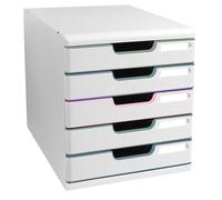 Exacompta - Rif. 301303D MODULO A4 Autentik - Modulo di archiviazione 5 cassetti chiusi per documenti A4+ - Dimensioni esterne: Prof. 35 x 28,8 x 32 cm (larghezza x altezza)
