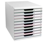 Exacompta - Rif. 302303D MODULO A4 Autentik - Modulo di archiviazione 10 cassetti chiusi per documenti A4+ - Dimensioni esterne: Prof. 35 x 28,8 x 32 cm (larghezza x altezza)